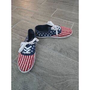 Capelli New York Patriotic American Flag Sneakers Size 6/7